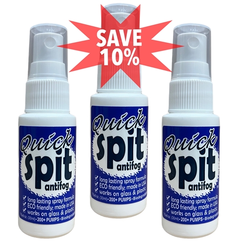 Quick Spit Antifog Spray (3 Pack)