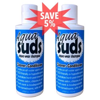 Aqua Suds Aqua Wear Shampoo (Regular Size 2 Pack)