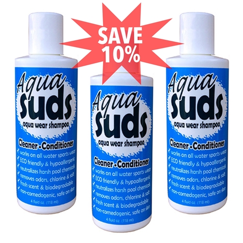 Aqua Suds Aqua Wear Shampoo (Regular Size 3 Pack)