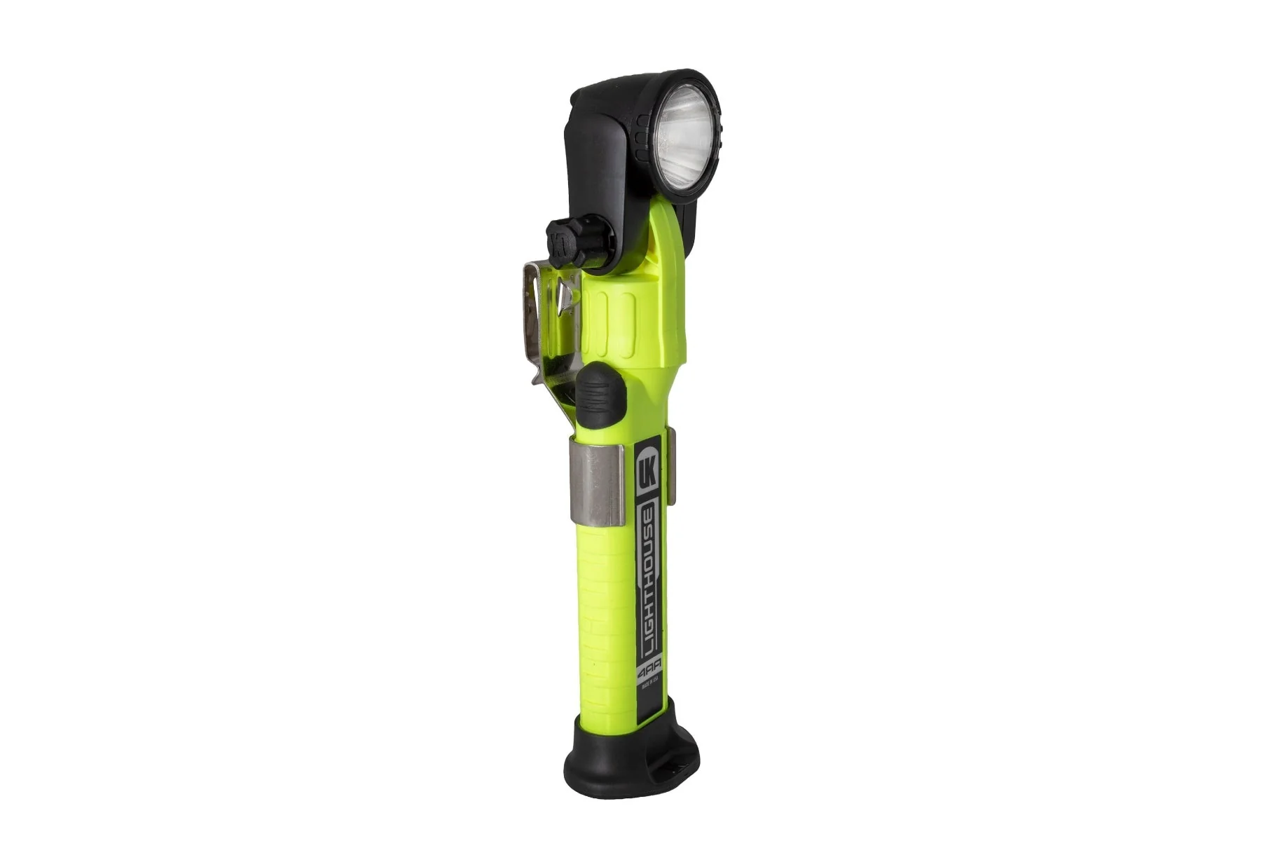 UK 4AA Lighthouse Dual Beam White-Green w/Magnetic Base - Right Angle eLED Work Light - Image 3