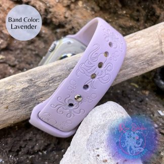 Octopus (Takos) Laser Engraved Silicone Watch Band - Apple Watch Compatible