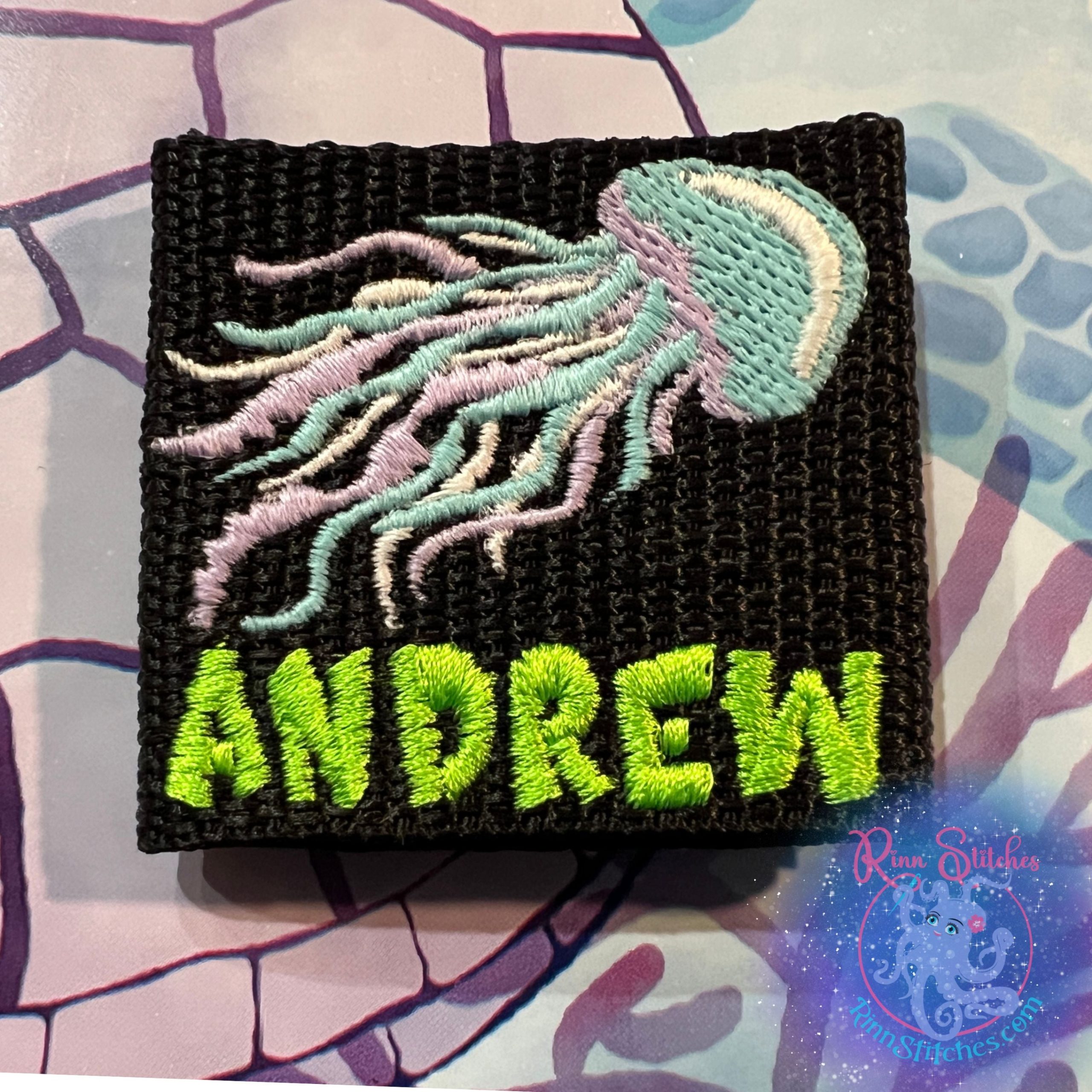 Glow In The Dark Personalized Jellyfish BCD Tag