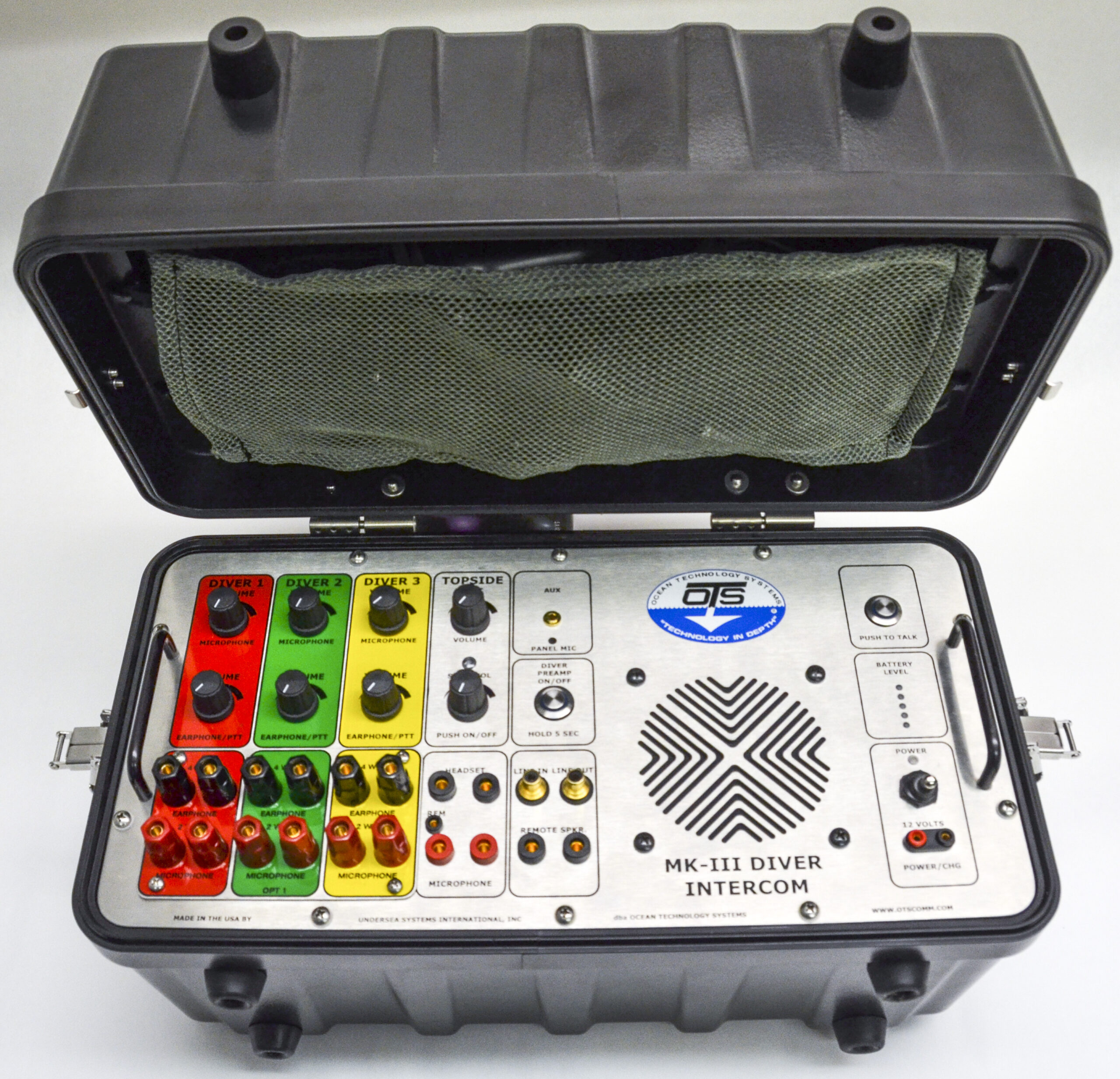 Mk-iii 3 Diver Air Intercom. Banana Plug Umbilical Subpanel (2/4 Wire Capable). - Image 2