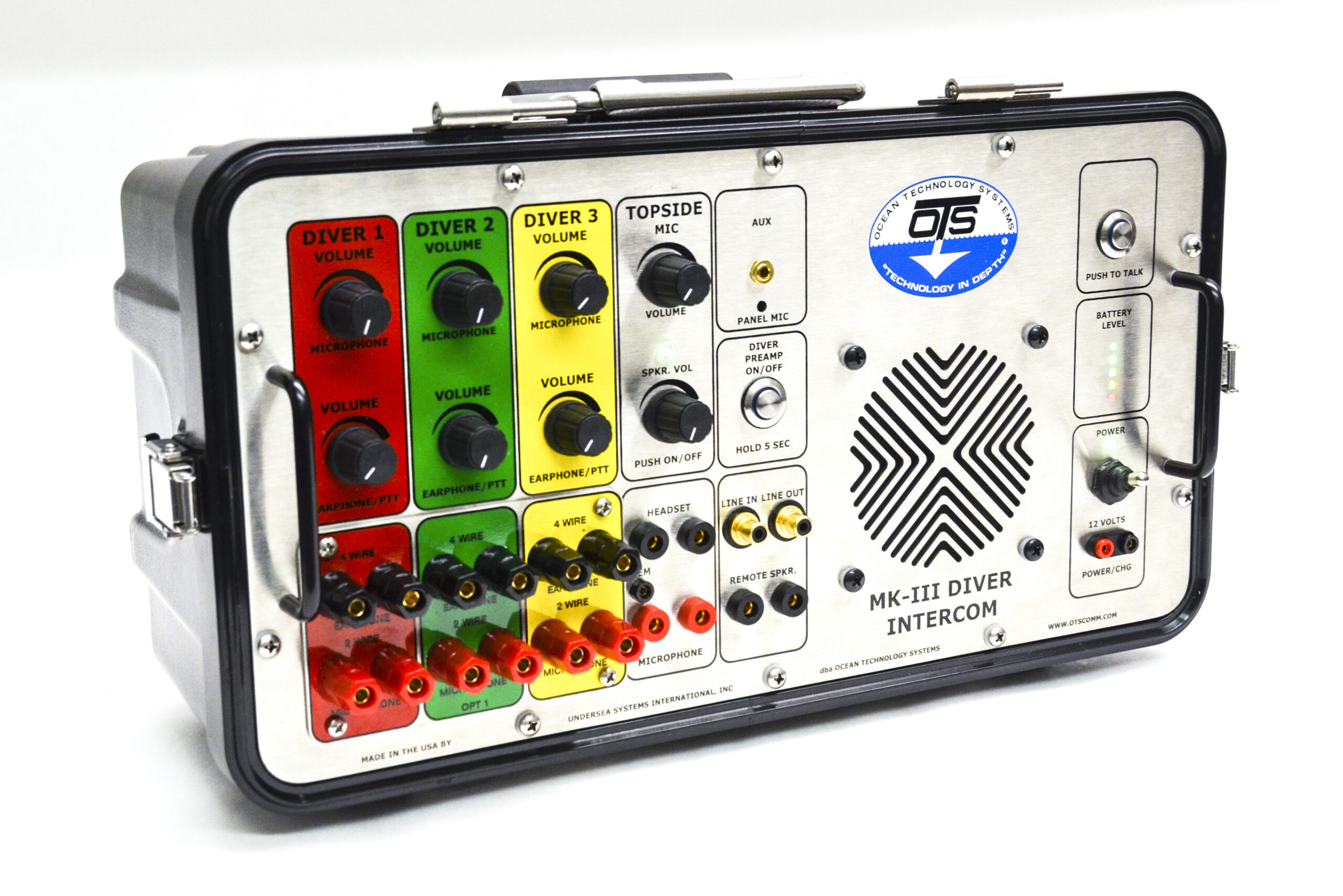 Mk-iii 3 Diver Air Intercom. Banana Plug Umbilical Subpanel (2/4 Wire Capable). - Image 8