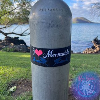 I Heart Mermaids Personalized Scuba Tank Band