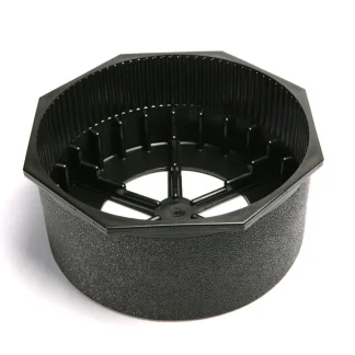6.9-Inch Self-Draining Tank Boot with Octagonal Rim for Steel Tank