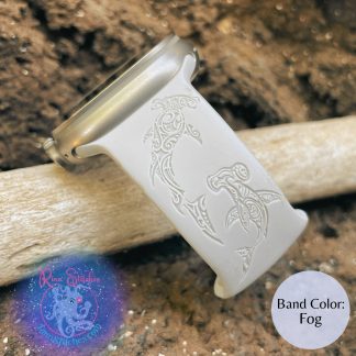 Tribal Hammerhead Shark Laser Engraved Silicone Watch Band - Apple Watch Compatible