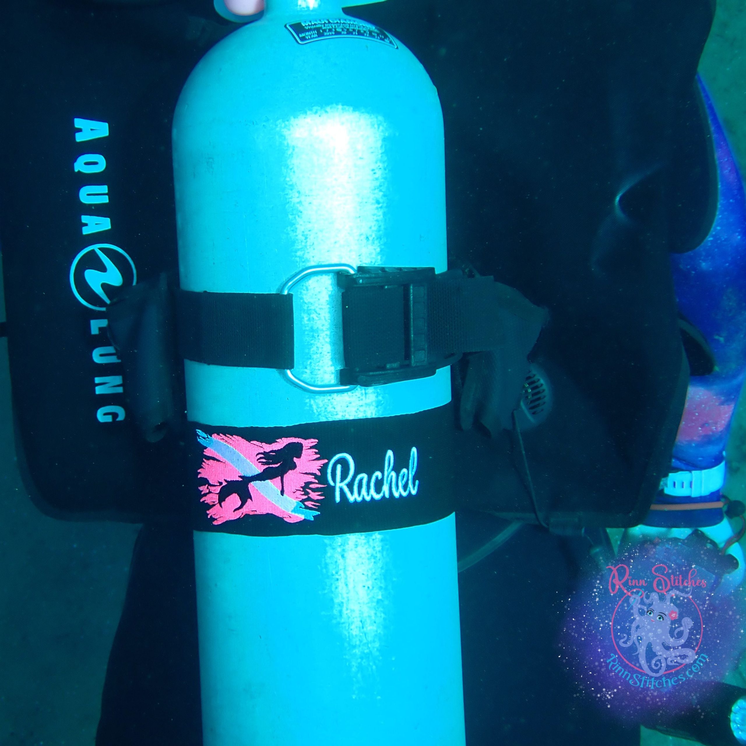 Mermaid Dive Flag - Personalized Tank Band - Image 6