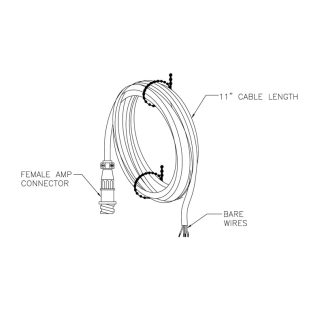 AD-F4 Adaptor (Female AMP To Bare Wires)