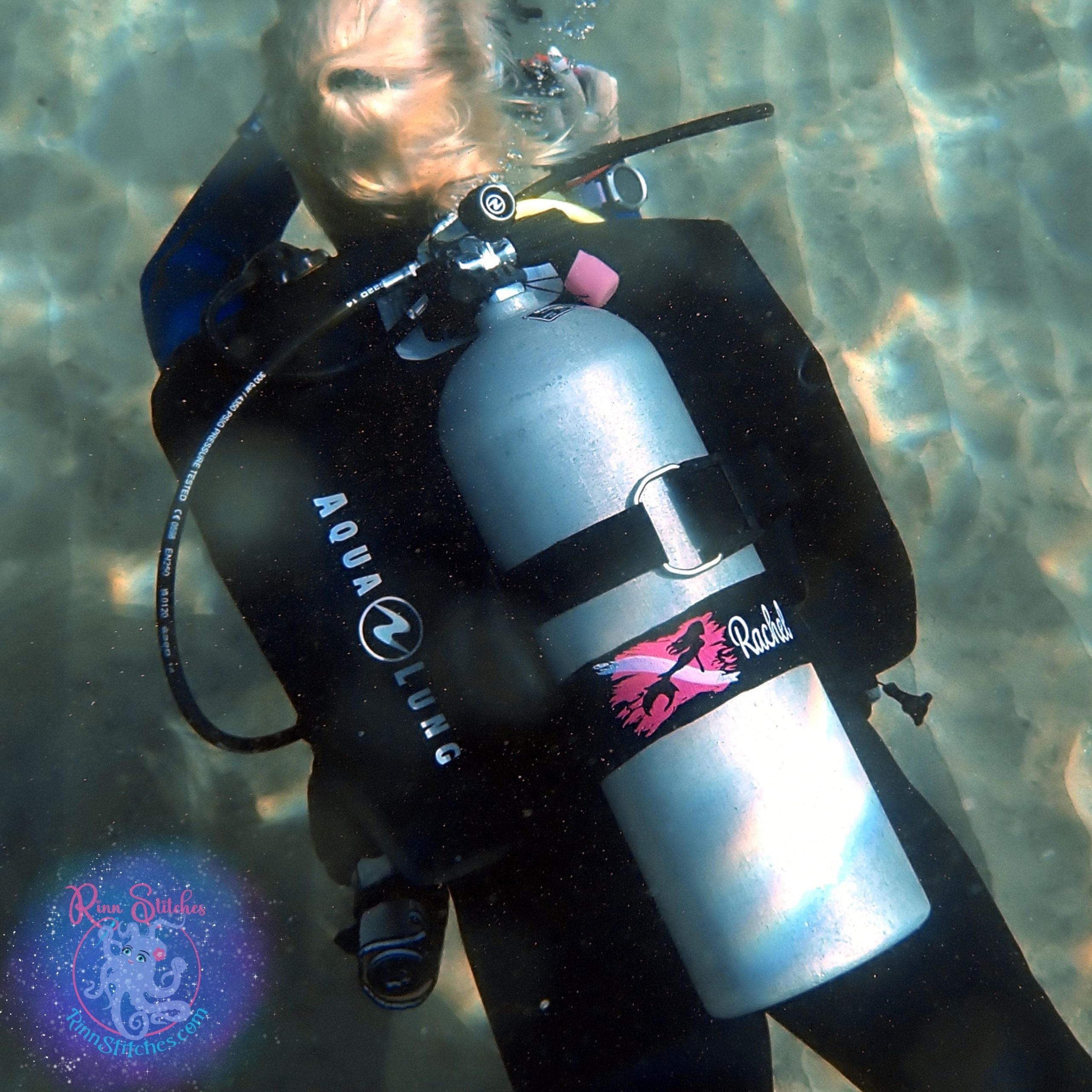 Mermaid Dive Flag - Personalized Tank Band - Image 2