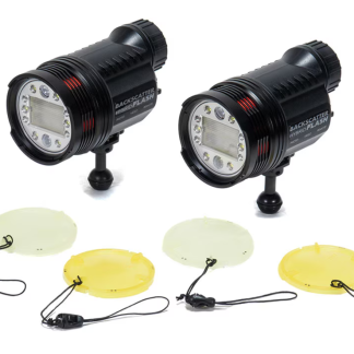 Backscatter - Dual Hybrid Flash Underwater Strobe Bundle with Flat Diffusers