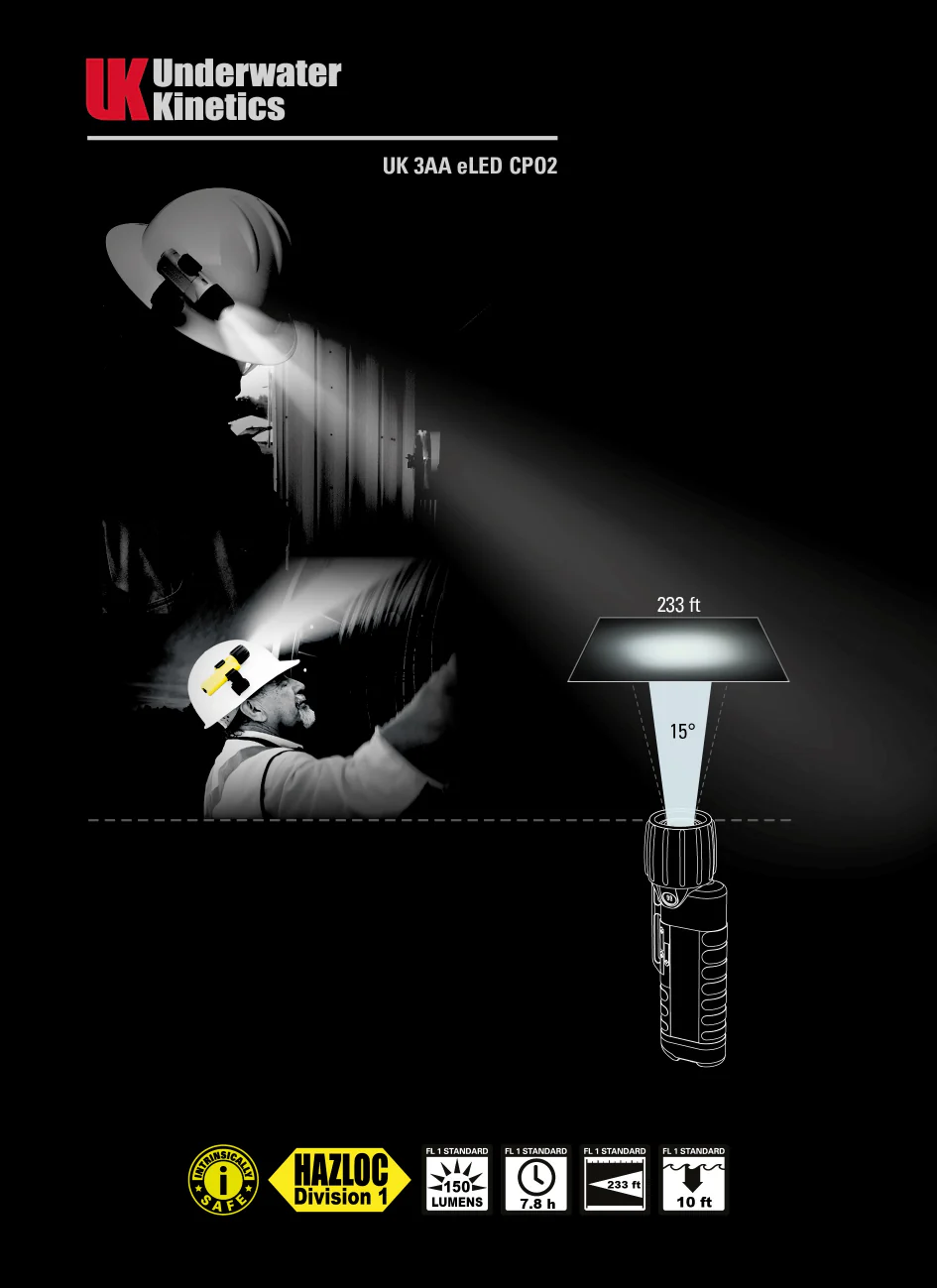 UK 3AA eLED CPO - Intrinsically Safe Flashlight - Image 4