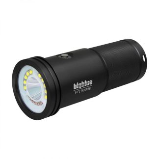 Big Blue -  9000 Lumen Wide Beam + 2900 Lumen Spot Beam - Black