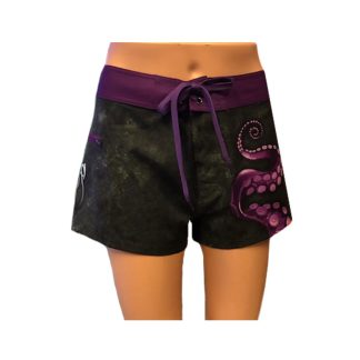 Sea Fear - Women’s Black Octo Board Shorts