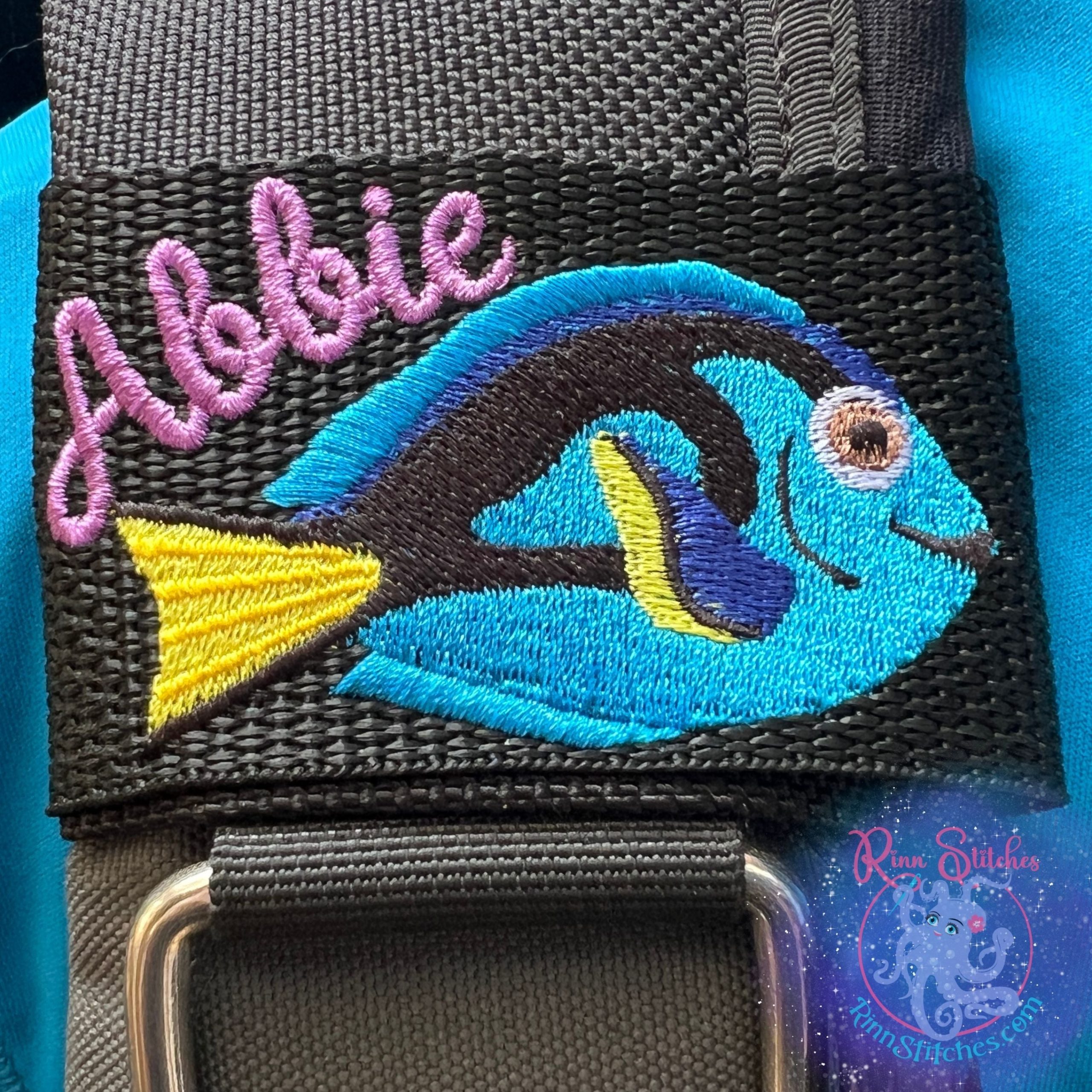 Blue Tang Tropical Fish Personalized BCD ID Tag - Image 12