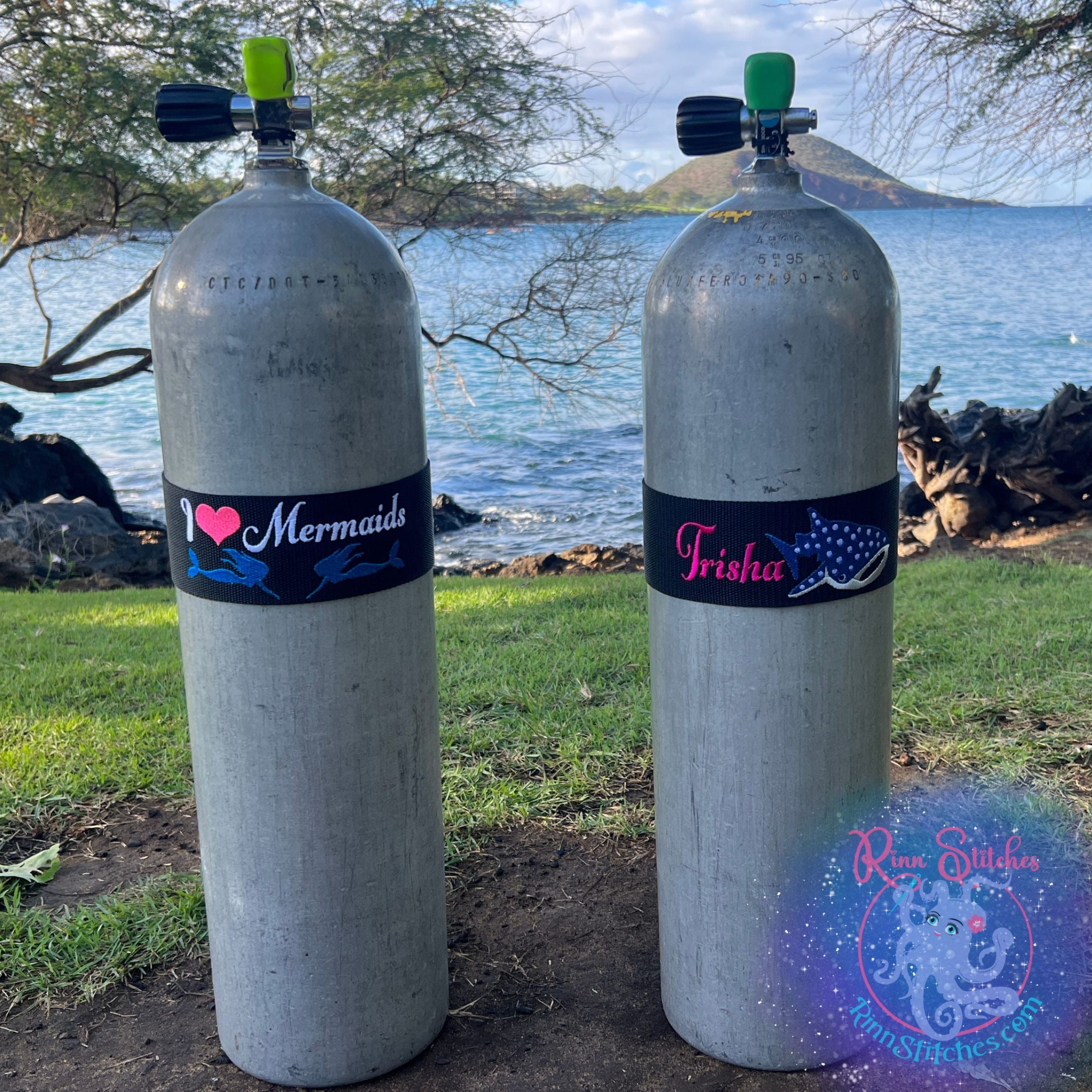 Choose Any Design On Our Site Personalized Scuba Tank Band