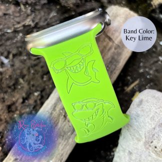 Cool Sharks Laser Engraved Silicone Watch Band - Apple Watch Compatible