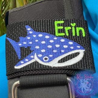 Cute Whale Shark Personalized BCD Tag