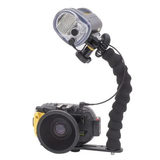SEA&SEA - DX-6G Pro Set - DX-6G, YS-03 Strobe, Fiber Optic Cable II M/2, Flexible Grip 280X & Single Tray X & W.A. Lens
