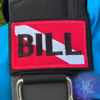 Dive Flag Personalized BCD Tag
