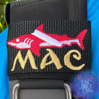 Dive Flag Shark Personalized Bcd Tag