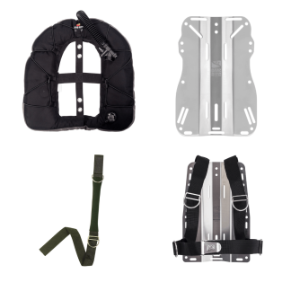 Dive Rite - Complete Doubles Backplate and Wing Kit - 45LB Wing