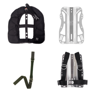 Dive Rite - Complete Doubles XT Lite Backplate and Wing Kit - 45LB Wing