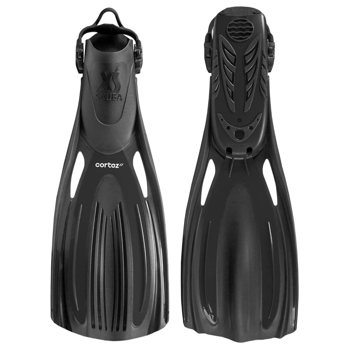 Cortez II Fins - LARGE Black - Image 5