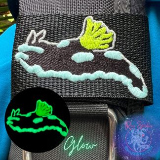 Glow in The Dark Gloomy Nudibranch BCD Tag