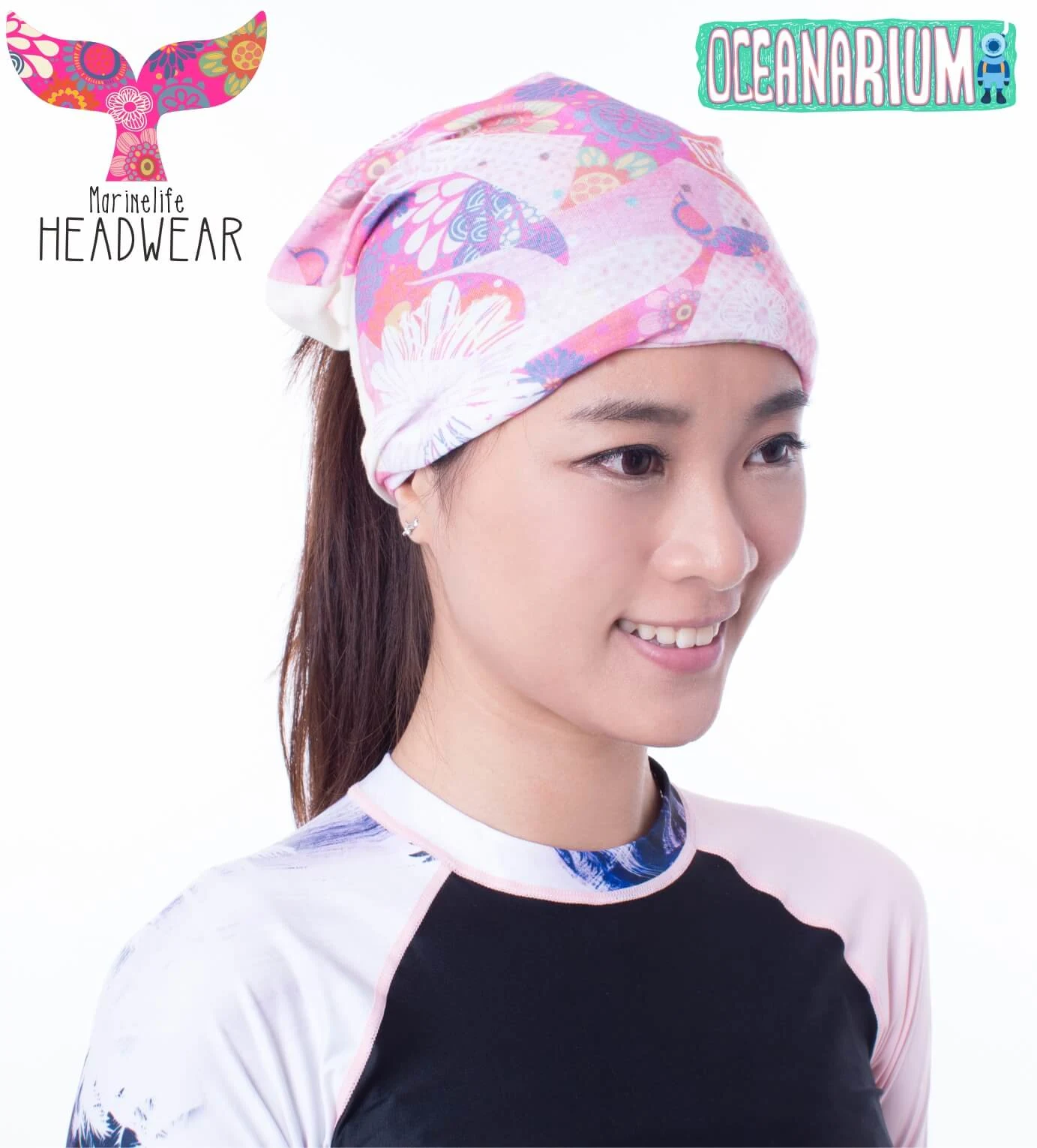 Pink Whale Headwear