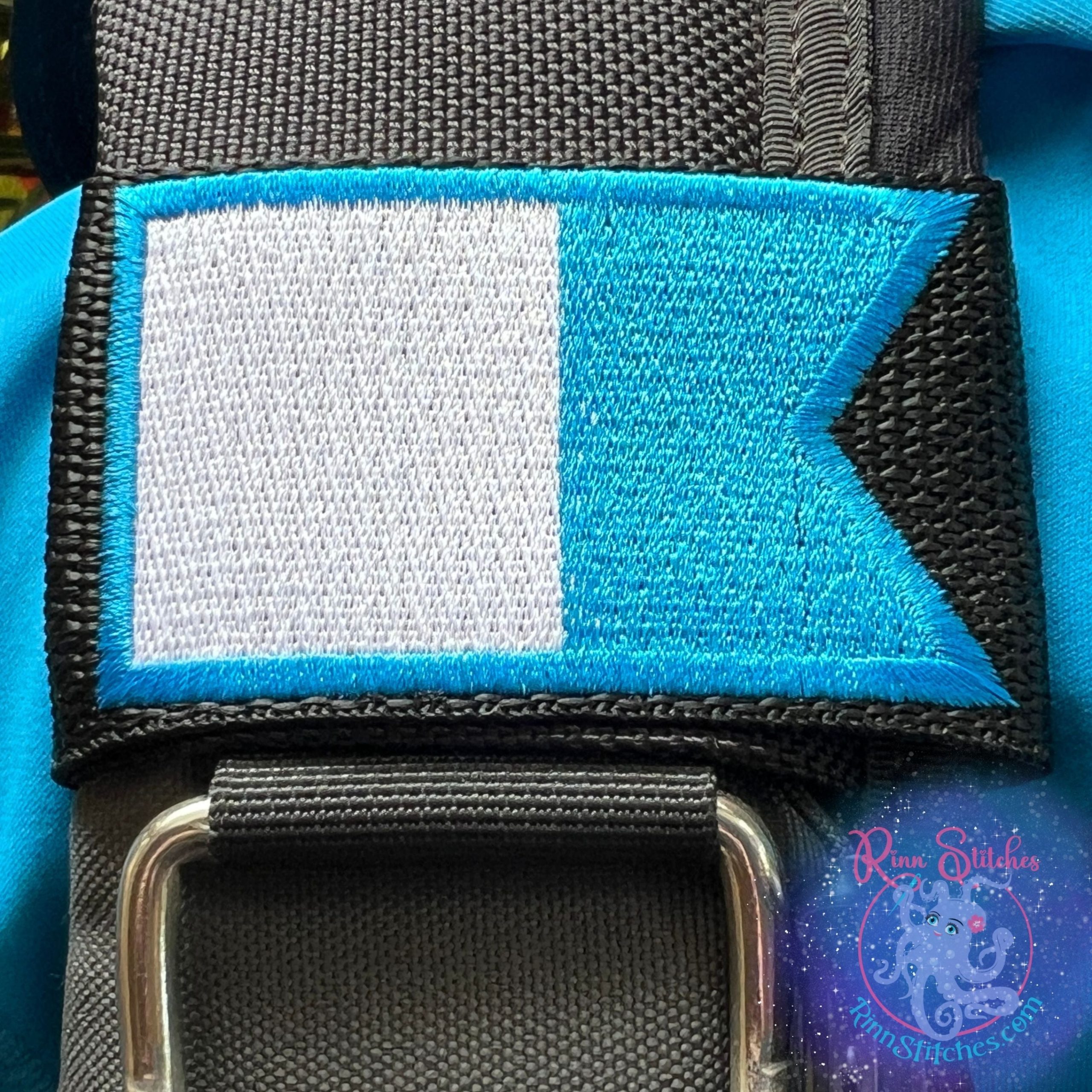 International Dive Flag (Alpha) Personalized BCD Tag - Image 2