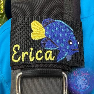 Juvenile Yellowtail Damsel Fish Personalized BCD Tag
