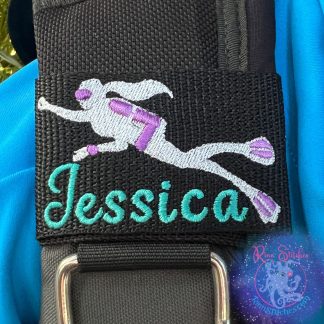 Lady Diver Personalized Bcd Tag