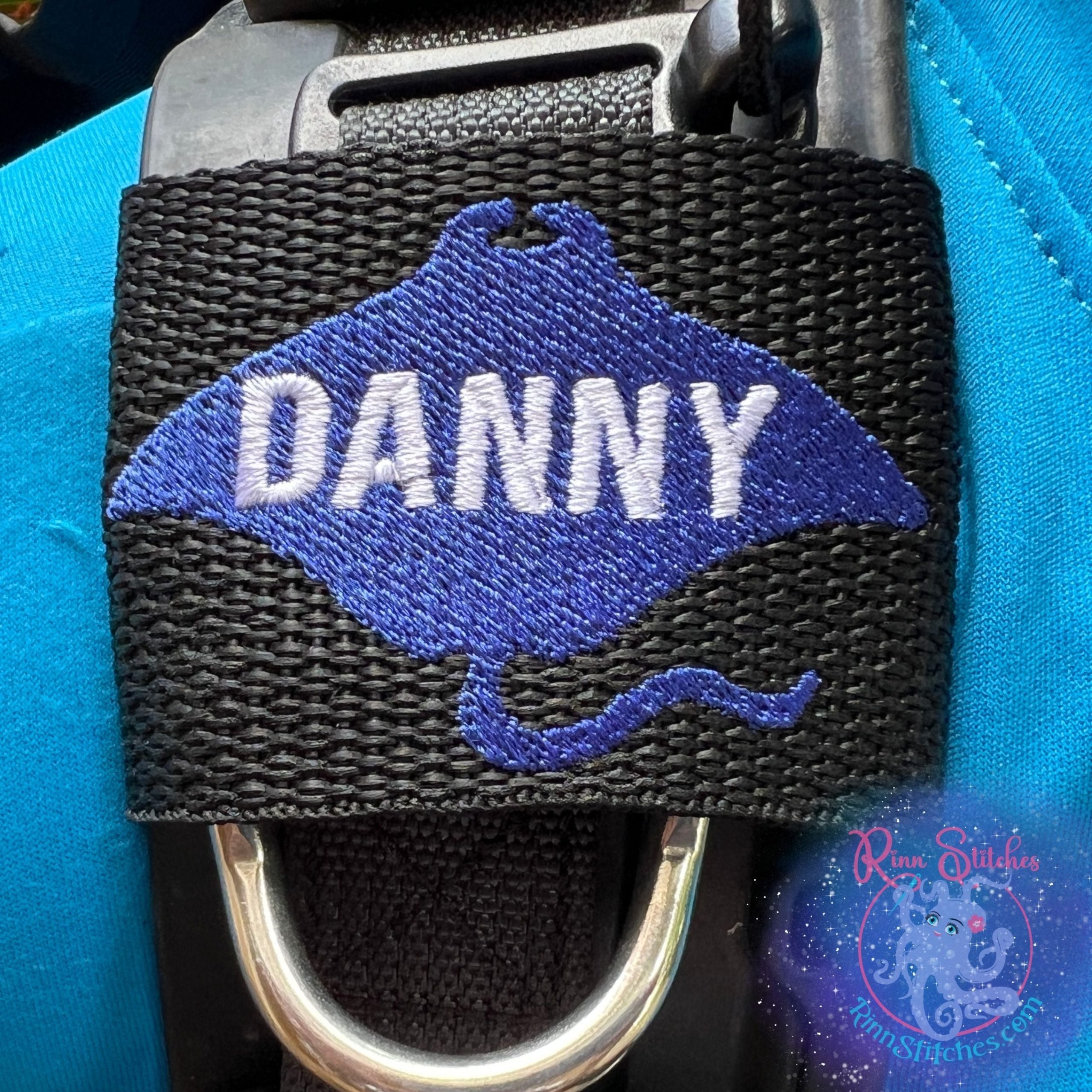 Manta Ray Silhouette Personalized BCD Tag - Image 12