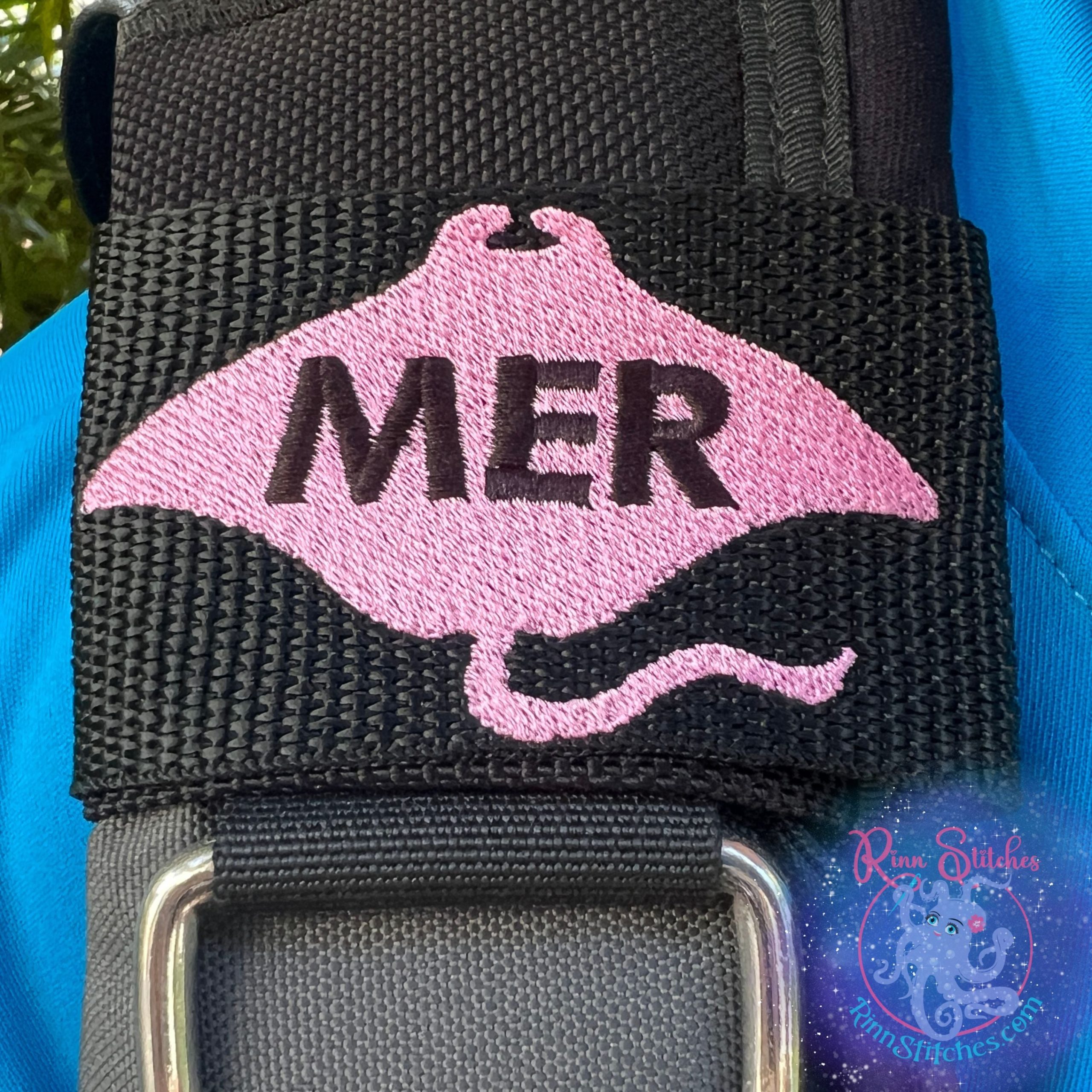 Manta Ray Silhouette Personalized BCD Tag - Image 11