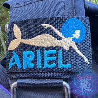 Afro Mermaid Personalized BCD Tag