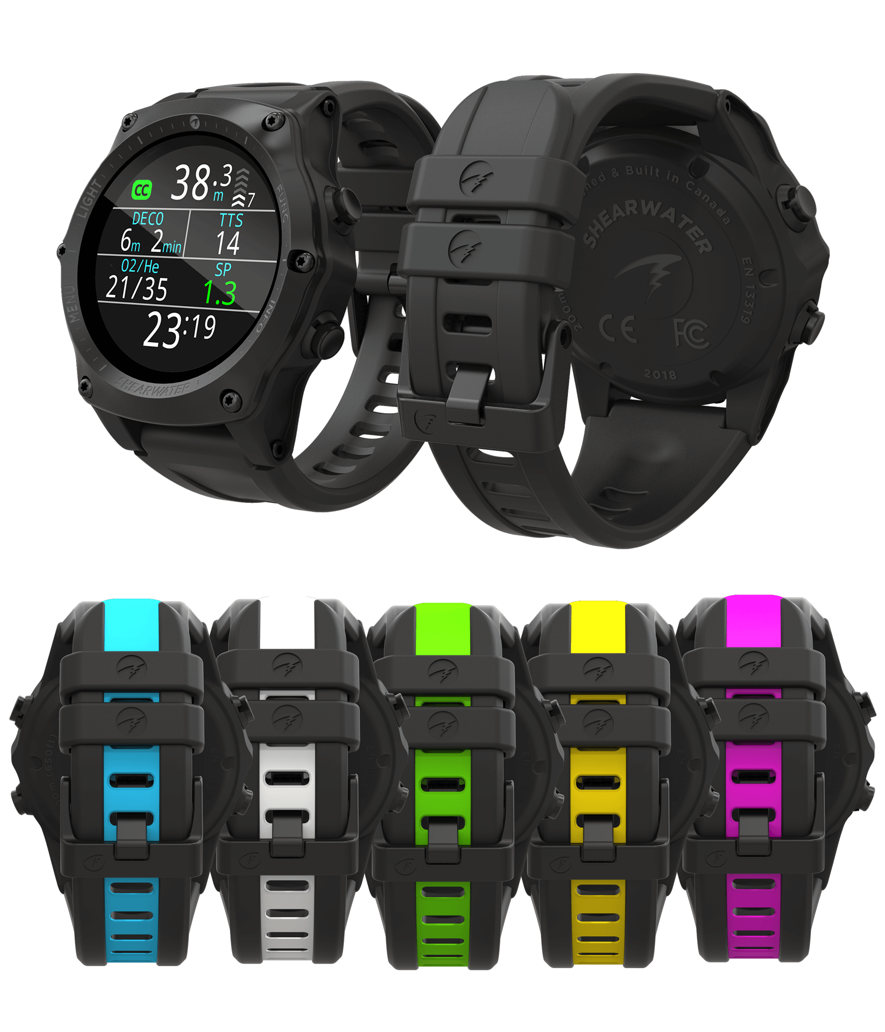 Shearwater - Teric Dual Color Strap Kit