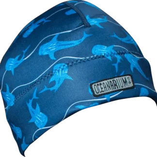 Whaleshark Neoprene Beanie (Blue)