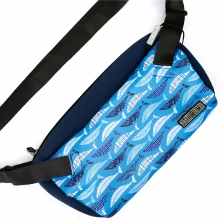 Whale Neoprene Sling Bag (Blue)
