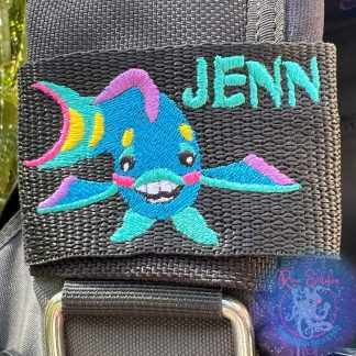 Rainbow Parrot Fish Personalized BCD ID Tag