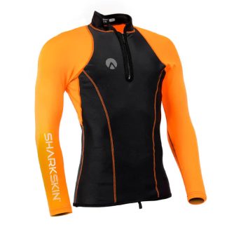 Sharkskin - Men’s Orange Performance Long Sleeve