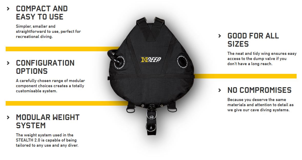 XDEEP - Stealth 2.0 Rec Sidemount Setup - Color Options - Image 12