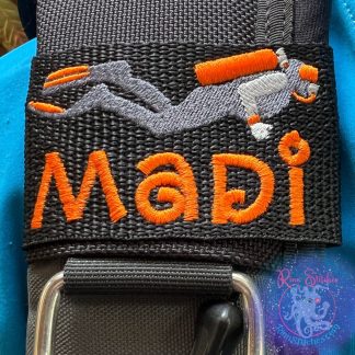Scuba Diver Personalized BCD Tag