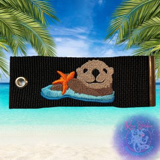 Sea Otter Luggage Tag, Personalized Embroidered Bag Tag For All Your Travel Needs