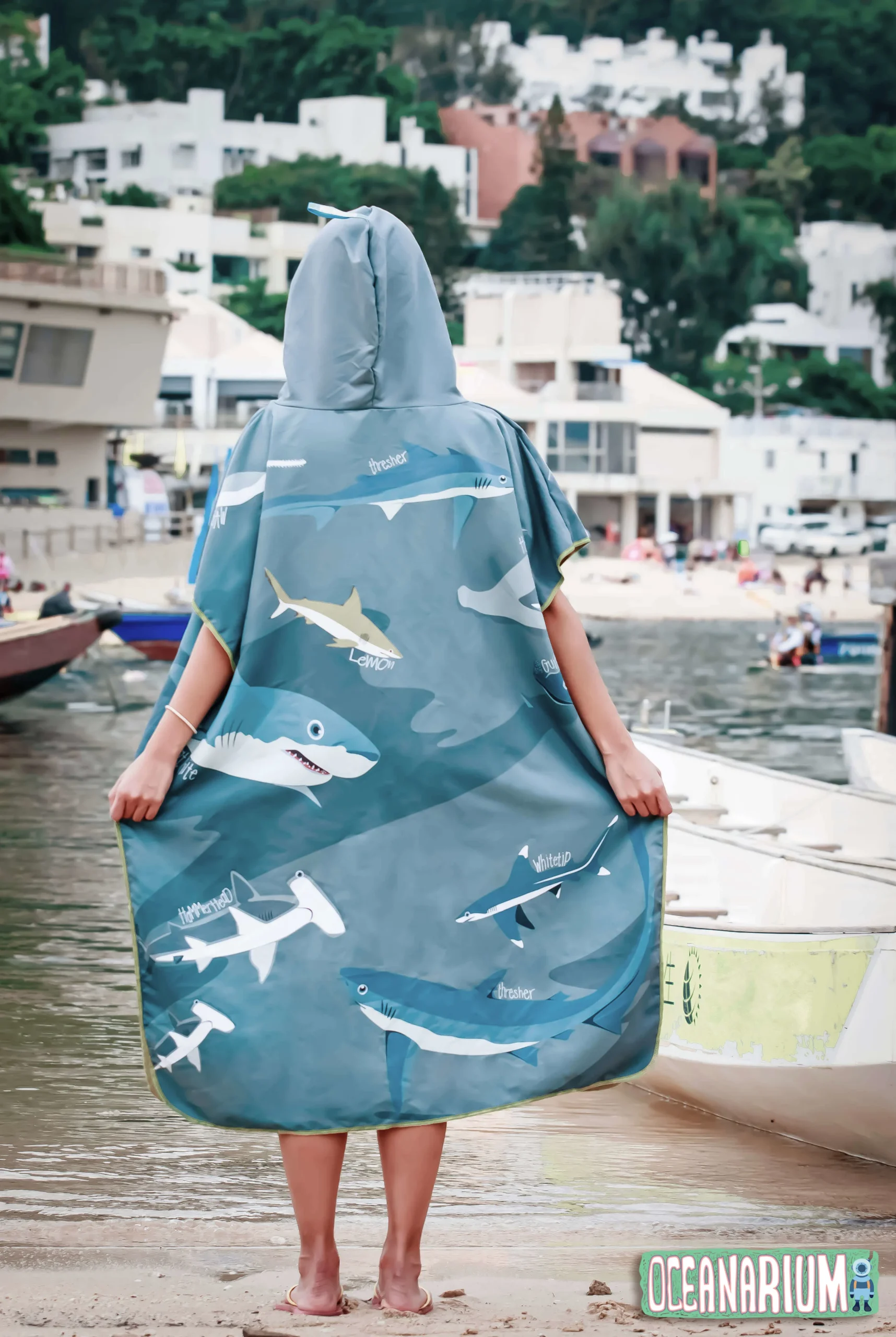 Sharks Cloak Towel - Image 3