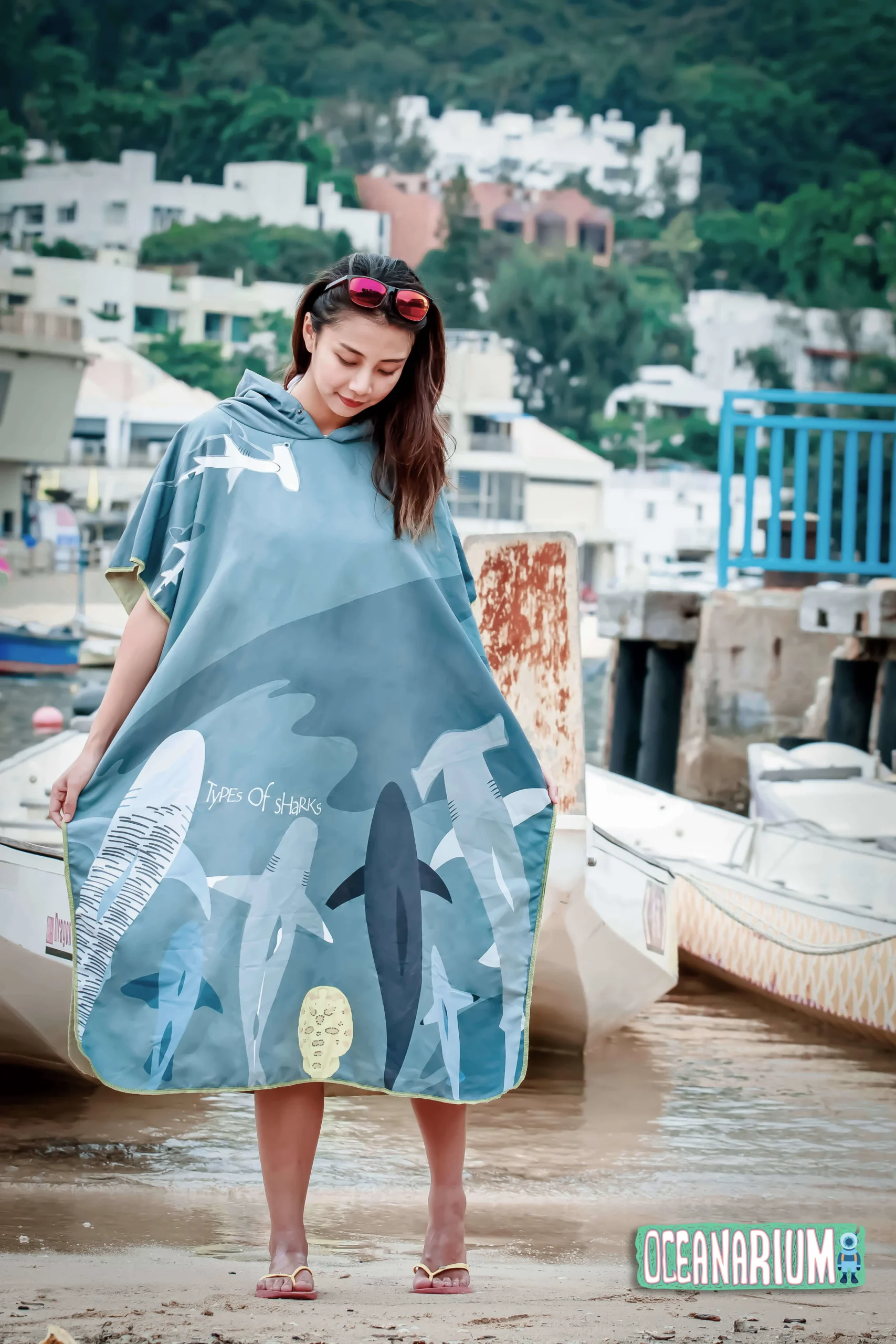 Sharks Cloak Towel - Image 2