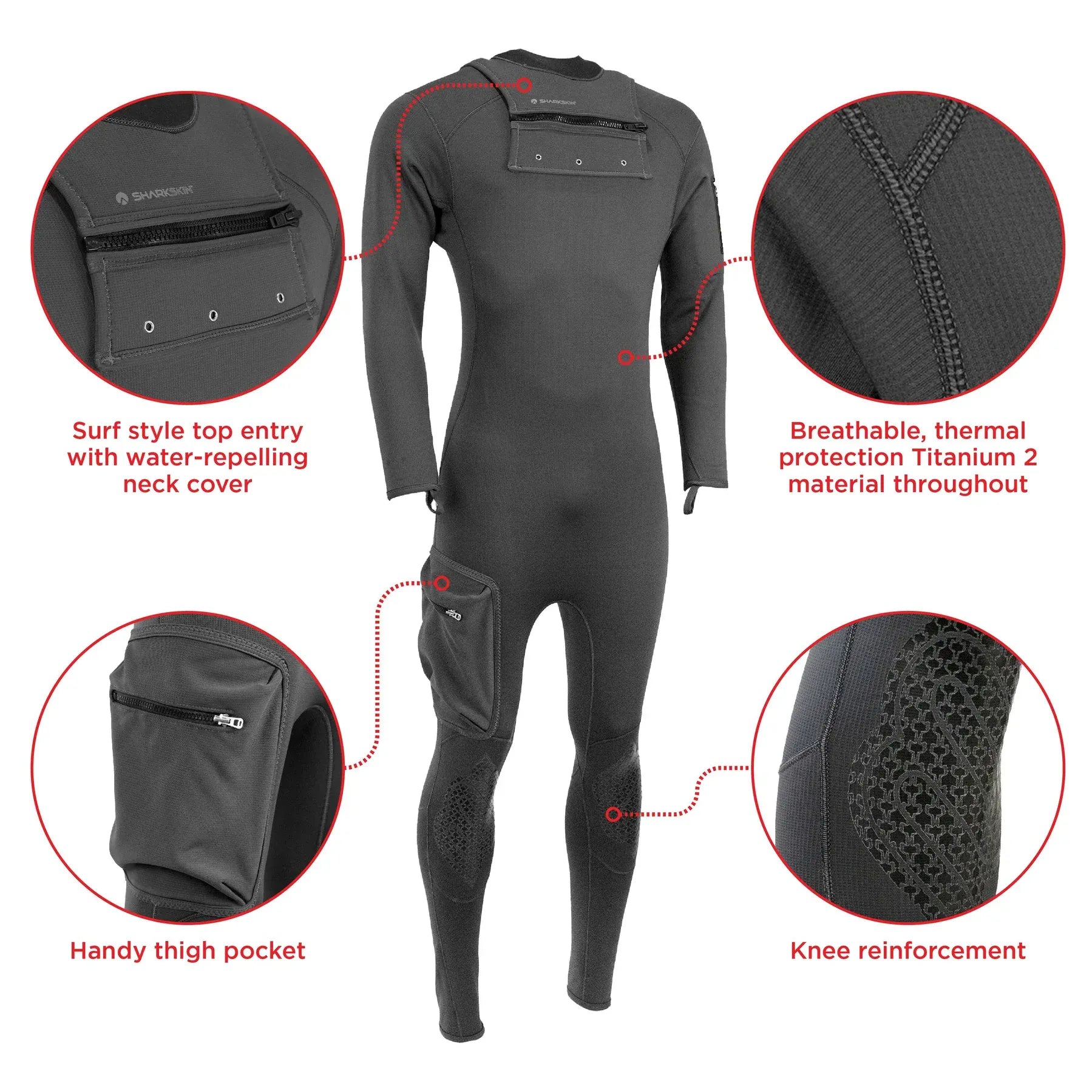Sharkskin - Men’s Titanium 2 Multi-Sport Suit (Wetsuit Clearance) - Image 3