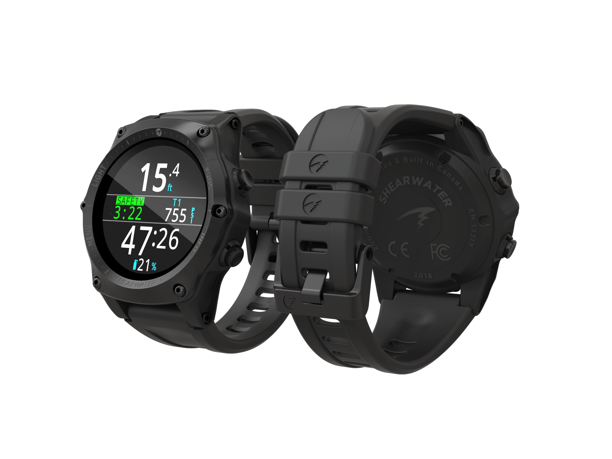 Shearwater - Teric AI Dive Computer (Black Bezel)