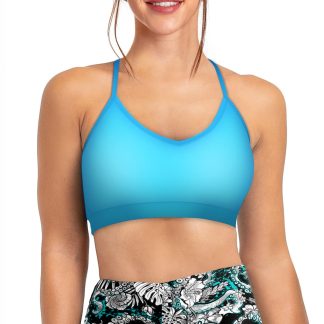 Bahama Blue Bikini Sports Bra Hybrid