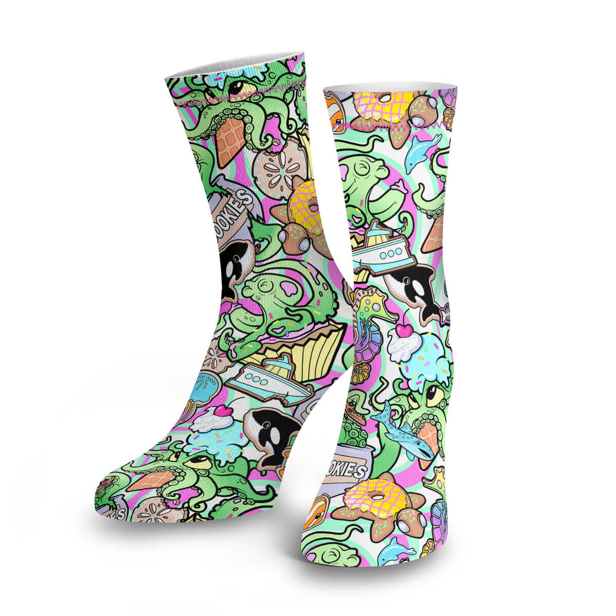 Candy Octopus Dive Socks